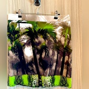 Worthington Tropical printed skirt ( palm tree & snake skin patterns) sz. 10